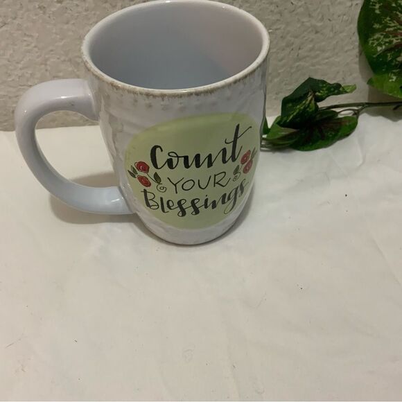 Count Your Blessings Coffee Cup Mug by Brownlow G1 - Picture 3 of 6